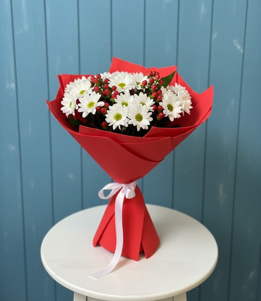 Букет цветов из: Хризантемы в Духанино