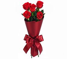 Букет 5 Красных роз Эдлесс Лав в Духанино