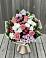 Букет цветов из: Альстромерии, Гвоздики, Розы и Хризантемы в Духанино