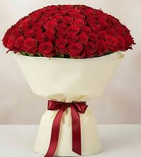 Букет 101 Красная роза Милано в Духанино
