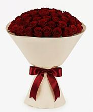 Букет 101 Бордовая роза Блэк Бакарра в Духанино