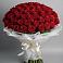 Букет 101 Красная роза Блэк Мэджик в Духанино