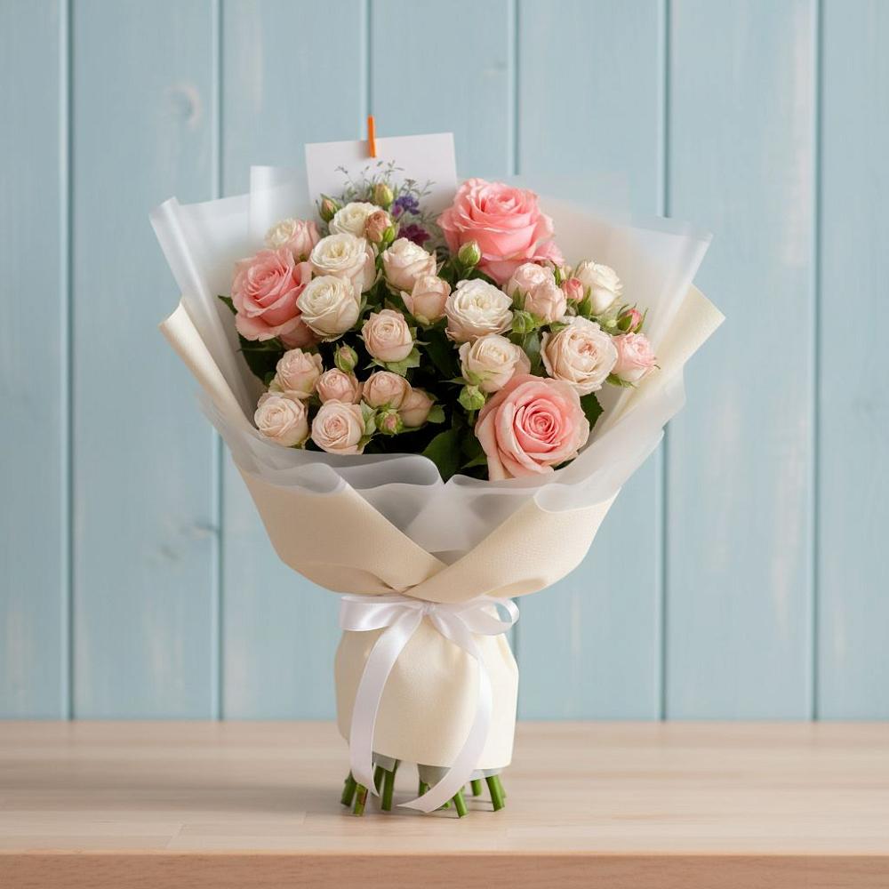 Букет цветов из: Розы в Духанино