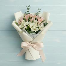 Букет цветов из:  Альстромерии #REPLACE_PRED# Духанино