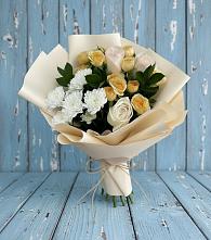Букет цветов из:  Розы и Хризантемы в Духанино