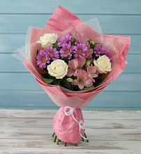 Букет цветов из:  Герберы #REPLACE_PRED# Духанино