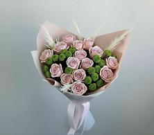 Букет цветов из:  Розы и Хризантемы #REPLACE_PRED# Духанино