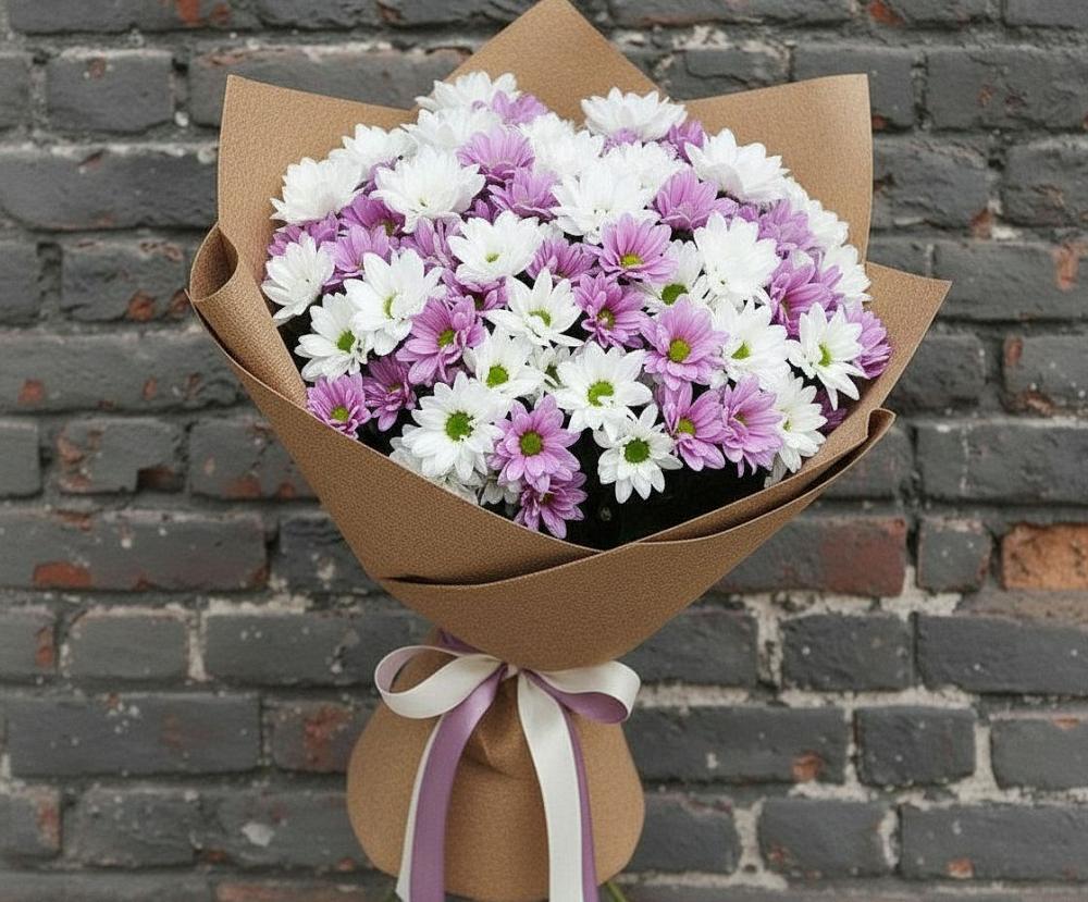 Букет цветов из: Хризантемы в Духанино