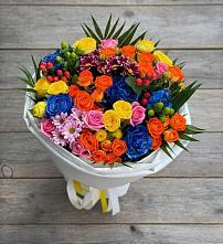 Букет цветов из:  Розы и Хризантемы в Духанино