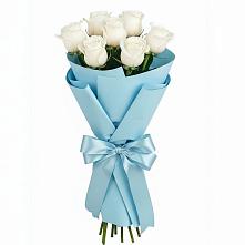 Букет 7 белых роз Проуд #REPLACE_PRED# Духанино