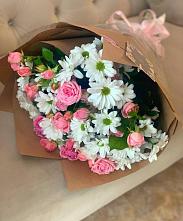 Букет цветов из:  Розы и Хризантемы в Духанино