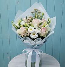 Букет цветов из:  Розы и Лизиантусы #REPLACE_PRED# Духанино