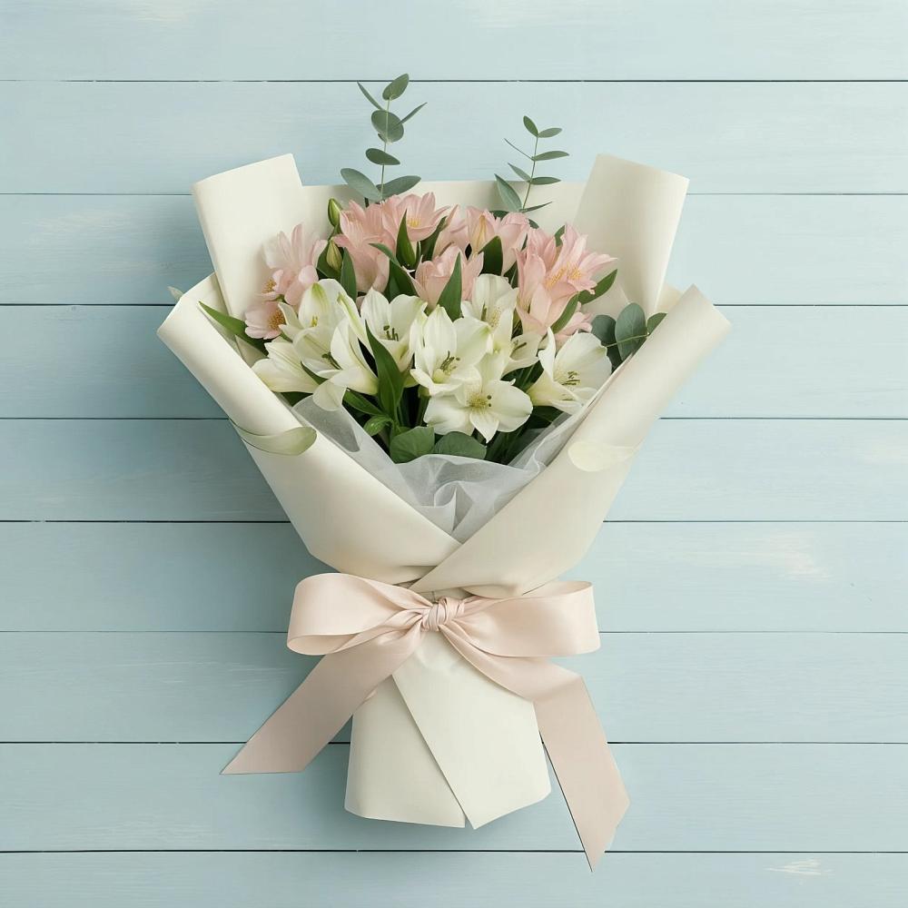 Букет цветов из: Альстромерии в Духанино