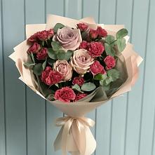 Букет цветов из:  Гвоздики и Розы в Духанино