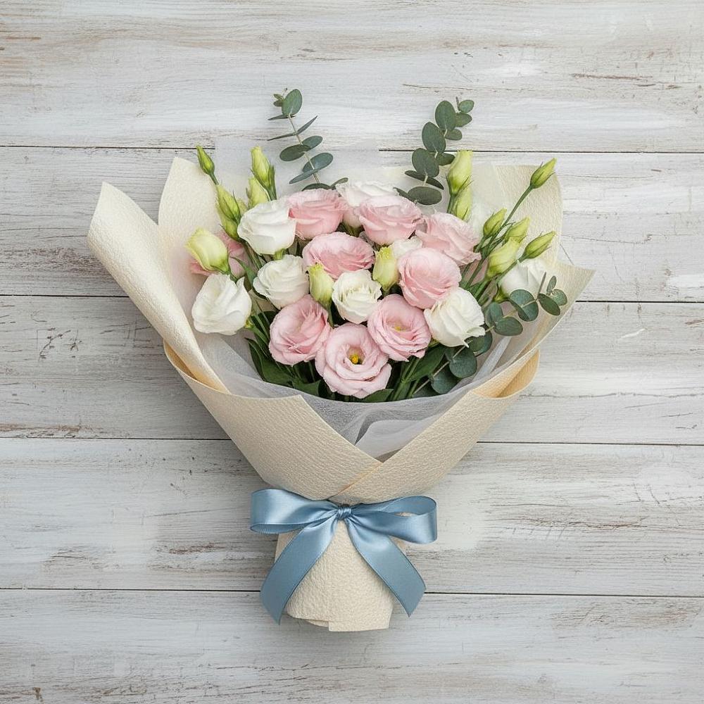 Букет цветов из: Лизиантусы в Духанино